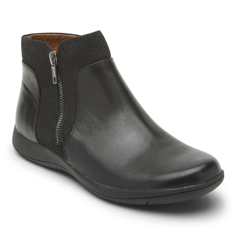 Rockport Singapore Womens Boots - Tessie Zipper Black - XQ4319760